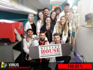 escape room mystery house torino Virus 404