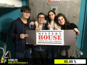 escape room mystery house torino Virus 404
