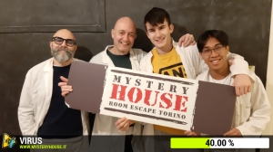 escape room mystery house torino Virus 404