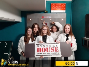 escape room mystery house torino Virus 404