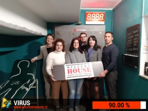 escape room mystery house torino Virus 404