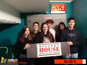escape room mystery house torino Virus 404