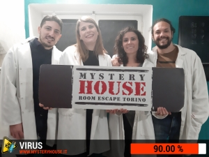 escape room mystery house torino Virus 404