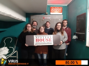 escape room mystery house torino Virus 404