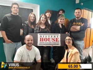 escape room mystery house torino Virus 404