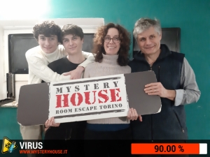 escape room mystery house torino Virus 404