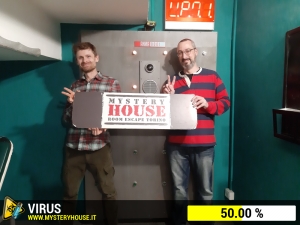 escape room mystery house torino Virus 404