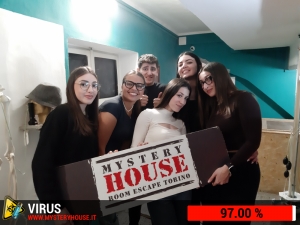 escape room mystery house torino Virus 404