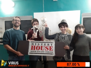 escape room mystery house torino Virus 404