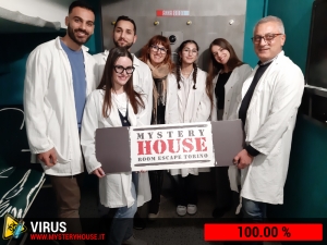 escape room mystery house torino Virus 404