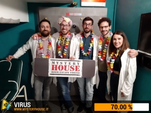 escape room mystery house torino Virus 404