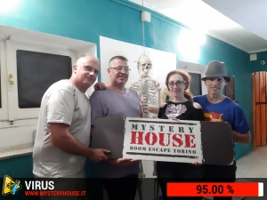 escape room mystery house torino Virus 404