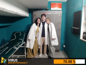 escape room mystery house torino Virus 404