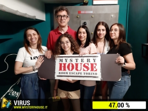 escape room mystery house torino Virus 404
