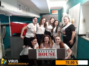 escape room mystery house torino Virus 404