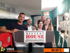 escape room mystery house torino Virus 404
