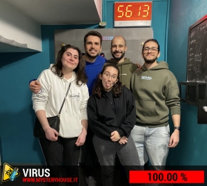 escape room mystery house torino Virus 404