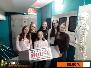 escape room mystery house torino Virus 404