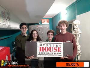 escape room mystery house torino Virus 404