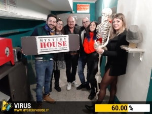 escape room mystery house torino Virus 404
