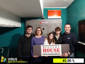 escape room mystery house torino Virus 404