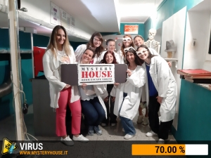 escape room mystery house torino Virus 404