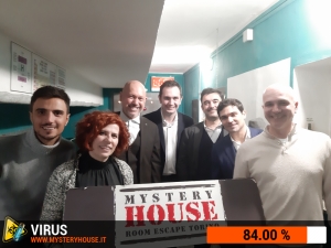 escape room mystery house torino Virus 404