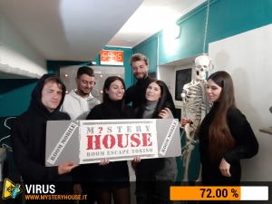 escape room mystery house torino Virus 404