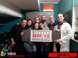 escape room mystery house torino Virus 404