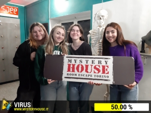 escape room mystery house torino Virus 404