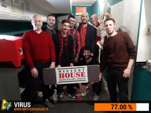 escape room mystery house torino Virus 404