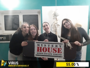 escape room mystery house torino Virus 404
