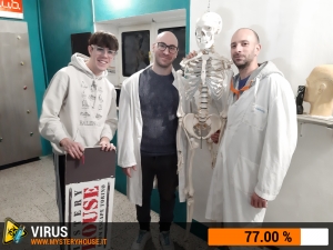 escape room mystery house torino Virus 404