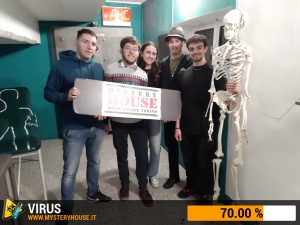 escape room mystery house torino Virus 404