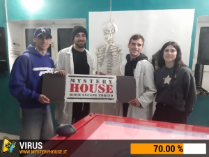 escape room mystery house torino Virus 404