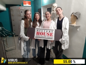 escape room mystery house torino Virus 404