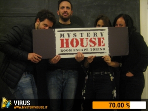 escape room mystery house torino Virus 404