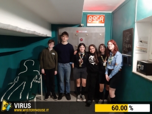 escape room mystery house torino Virus 404