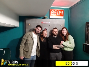 escape room mystery house torino Virus 404