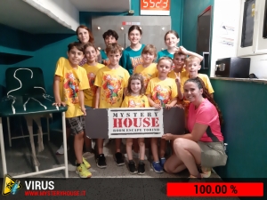 escape room mystery house torino Virus 404