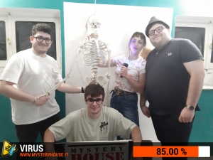 escape room mystery house torino Virus 404