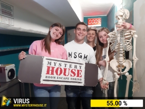 escape room mystery house torino Virus 404