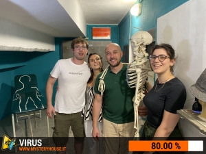 escape room mystery house torino Virus 404